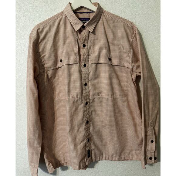 Patagonia Men's Long Sleeve Button Up Checked Size M‎ Organic Cotton - Picture 1 of 10
